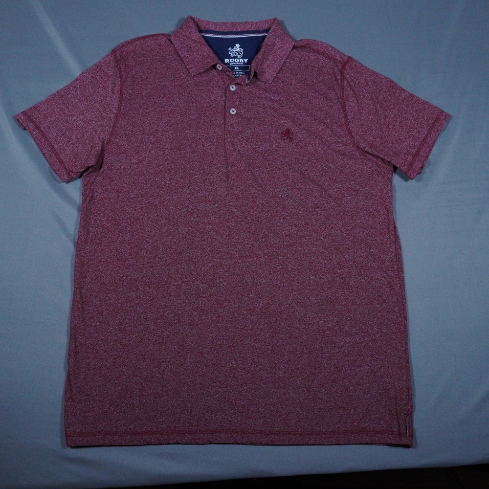 Rugby Ralph Lauren‎ Polo Shirt Mens XL Red Heather Short Sleeve Classic Fit